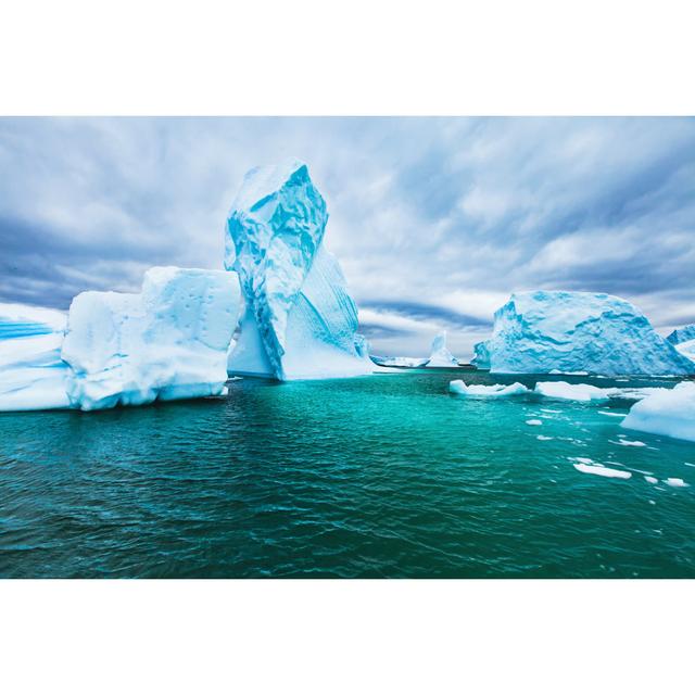 Icebergs by Anyaberkut - Wrapped Canvas Print Ebern Designs Size: 20cm H x 30cm W x 3.8cm D on Productcaster.