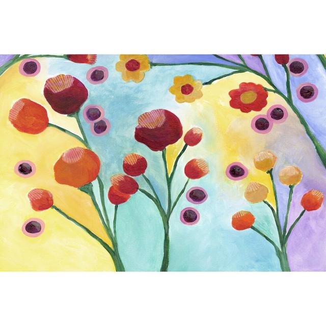 Jambalaya Floral II by Regina Moore - Wrapped Canvas Painting Rosalind Wheeler Size: 30cm H x 46cm W on Productcaster.