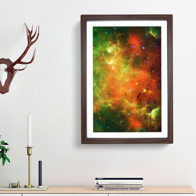 Universe in Abstract Vol.9 - Picture Frame Graphic Art Print East Urban Home Size: 65cm H x 48cm W x 2cm D, Frame Option: Walnut Framed on Productcaster.