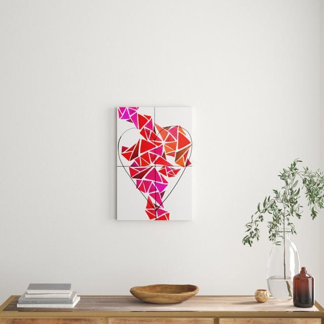 'Piece of My Heart' Graphic Art Print on Canvas East Urban Home Size: 76.2 cm H x 50.8 cm W on Productcaster.