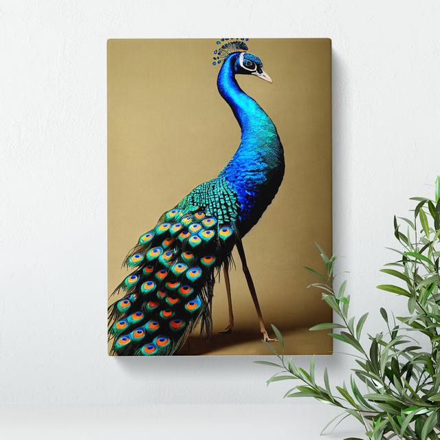 XV1022-4257X Stunning Peacock - Latitude Vive Format: Wrapped Canvas, Size: 76cm H x 50cm W, Matte Colour: No Matte on Productcaster.