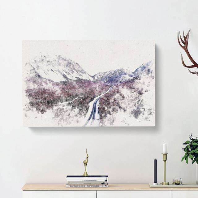 The White Mountains of New Hampshire - Wrapped Canvas Graphic Art Print East Urban Home Size: 40cm H x 60cm W x 3cm D on Productcaster.