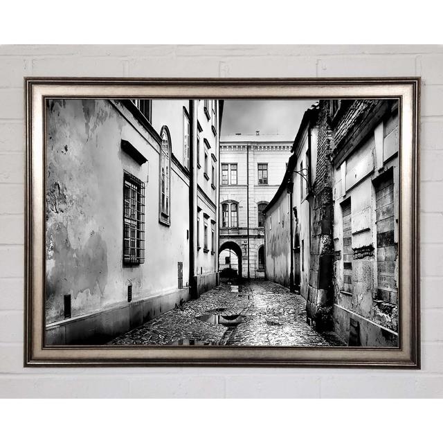 Venice Streets B And W - Single Picture Frame Art Prints Brayden Studio Size: 21cm H x 29.7cm W x 1.5cm D on Productcaster.