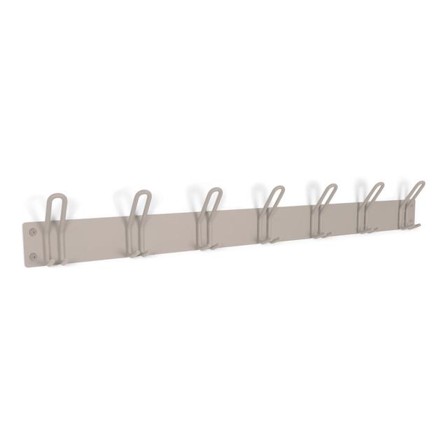 Ameina 7 - Hook Wall Mounted Coat Rack Brayden Studio Colour: Silky Taupe on Productcaster.