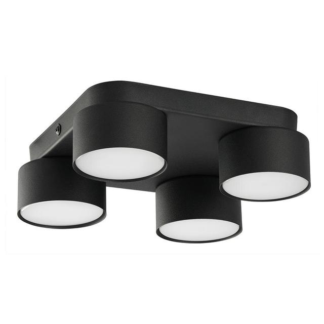 Avello Flush Mount 17 Stories Fixture Finish: Black, Shade Colour: Black on Productcaster.