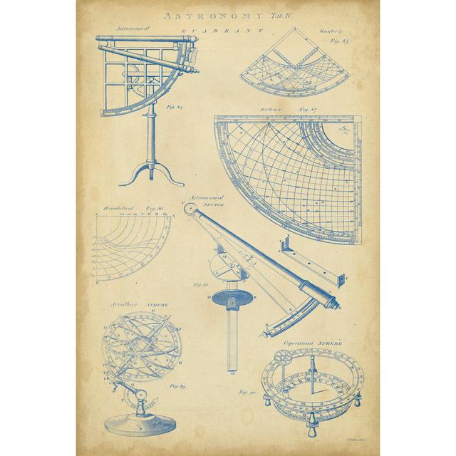 Vintage Astronomy I by George Chambers - Wrapped Canvas Art Prints Williston Forge Size: 30cm H x 20cm W x 3.8cm D on Productcaster.