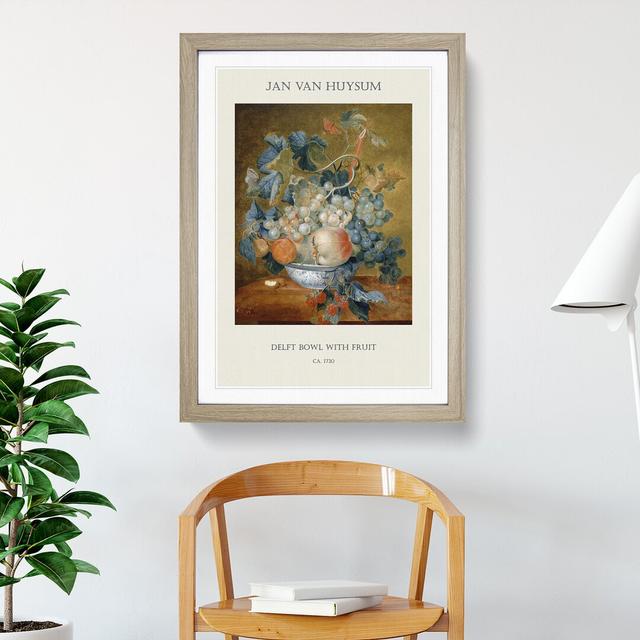 Still Life With Flowers And Fruit Vol.3 by Jan Van Huysum - Single Picture Frame Art Prints East Urban Home Size: 65cm H x 48cm W x 2cm D, Frame Optio on Productcaster.