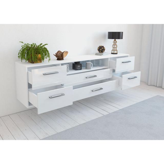 Baumbaugh TV Stand Brayden Studio Colour: White on Productcaster.