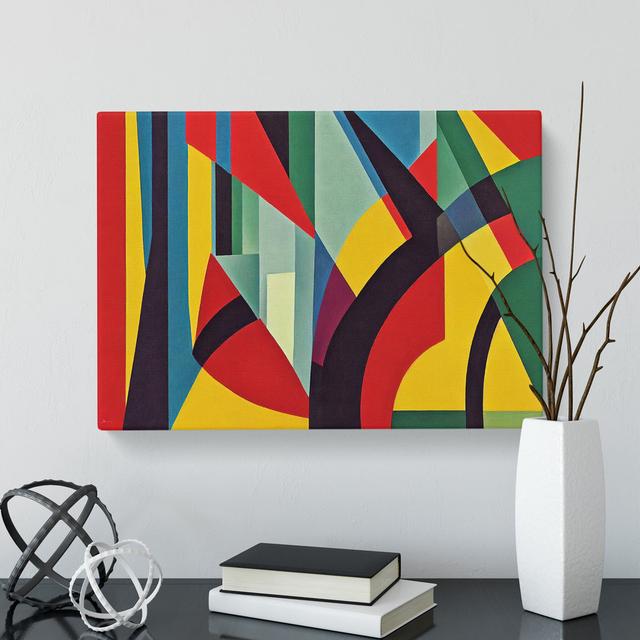 Compelling Modern Abstract Art - Wrapped Canvas Painting Metro Lane Size: 40cm H x 60cm W x 3cm D on Productcaster.