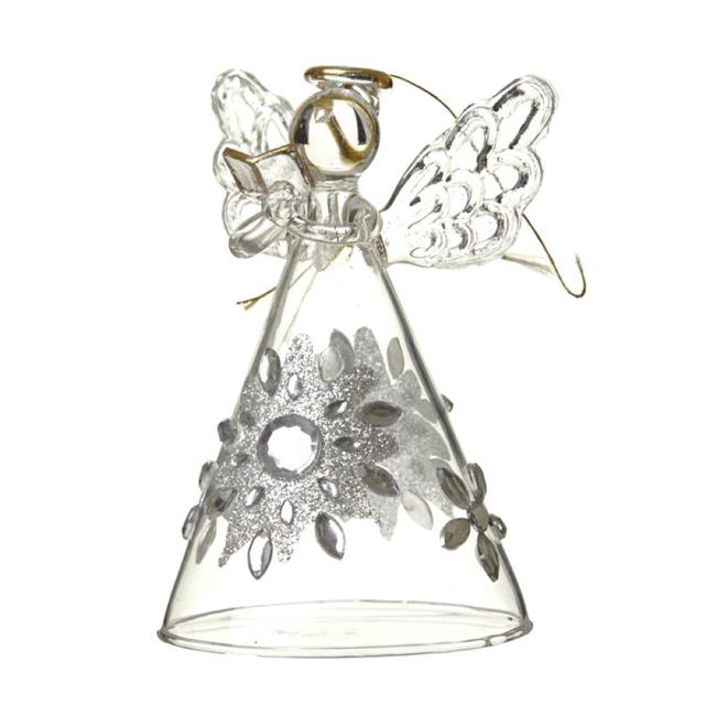 Glass Angel Hanging Figurine Ornament The Seasonal Aisle on Productcaster.