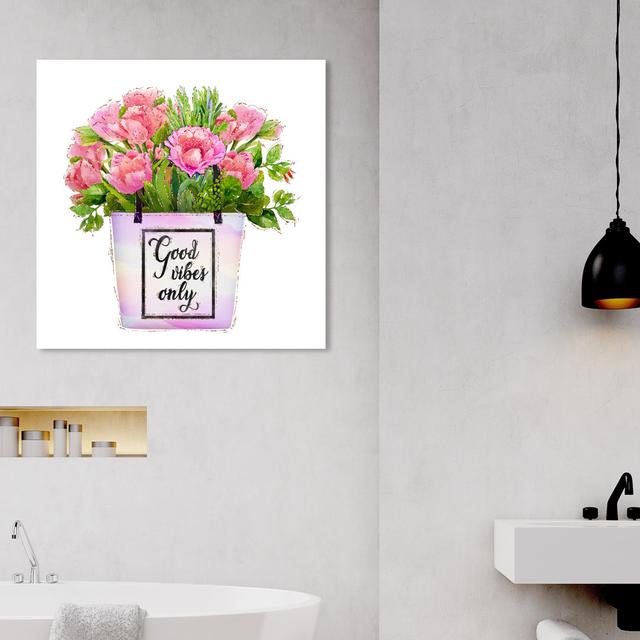 Romantic Vibes Boquet - Print on Canvas East Urban Home Size: 76.2cm H x 76.2cm W x 3.8cm D on Productcaster.