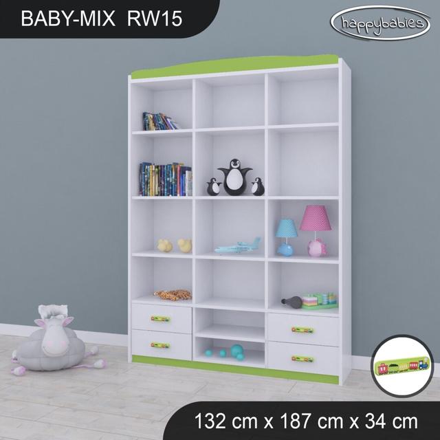 Baby Mix 187cm H X 132cm W Kids Cube Happy Babies Colour: Green on Productcaster.