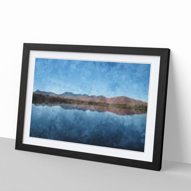 Lake Jerico in New Hampshire - Picture Frame Graphic Art East Urban Home Frame Option: Black Framed, Size: 27cm H x 36cm W x 2cm D on Productcaster.