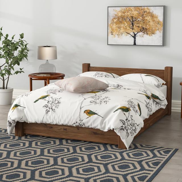 Brummett Bed Frame Three Posts Mattress Size: Super King (6') on Productcaster.