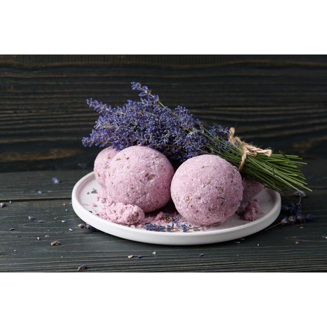 Gottlieb Lavender Bath Bombs - Wrapped Canvas Photograph Latitude Run Size: 20cm H x 30cm W x 3.8cm D on Productcaster.