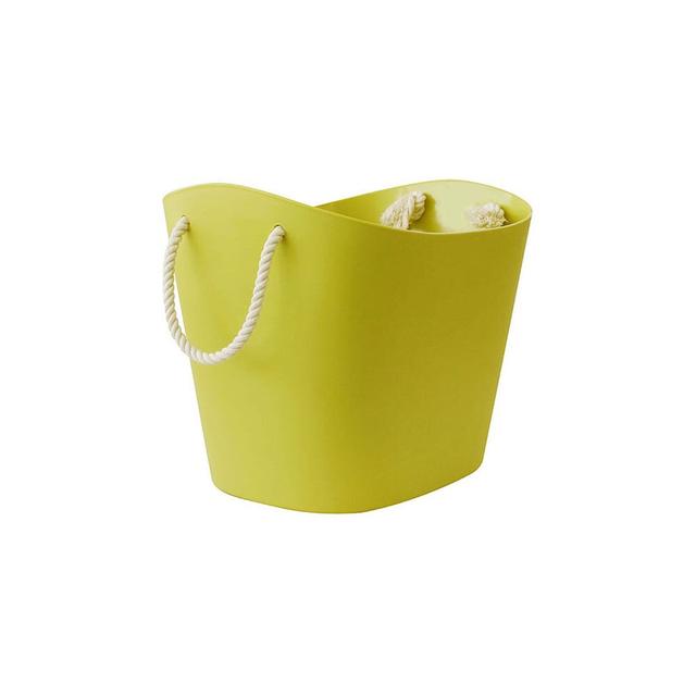 Balcolore Laundry Basket House of Hampton Colour: Yellow Green, Size: Small (22 cm H x 19 cm W x 29 cm D) on Productcaster.