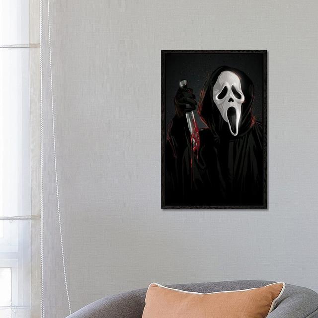 Scream by Nikita Abakumov - Graphic Art on Canvas Happy Larry Size: 66.04cm H x 45.72cm W x 3.81cm D, Format: Black Floater Frame on Productcaster.