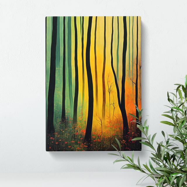 Edge Of The Forest - Wrapped Canvas Print Alpen Home Size: 60cm H x 40cm W x 3cm D on Productcaster.