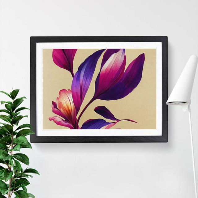 Fanciful Flowers - Picture Frame Graphic Art ClassicLiving Frame Colour: Black Framed, Size: 25cm H x 34cm W x 2cm D on Productcaster.