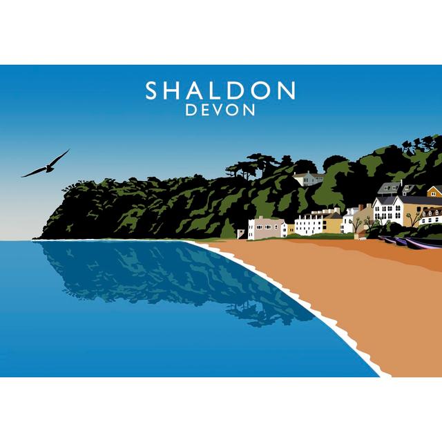 Shaldon by Richard O'Neil - Graphic Art Print on Paper East Urban Home Format: No Frame, Size: 30 cm H x 40 cm W x 1 cm D on Productcaster.