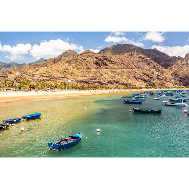 Las Teresitas Beach In Tenerife - Print Breakwater Bay Size: 51cm H x 76cm W on Productcaster.