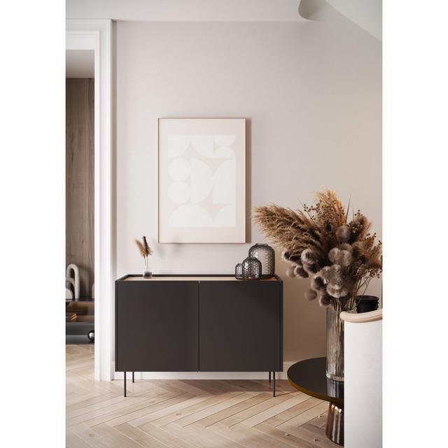 Sideboard Bobak 120 cm Metro Lane Farbe: Schwarz on Productcaster.