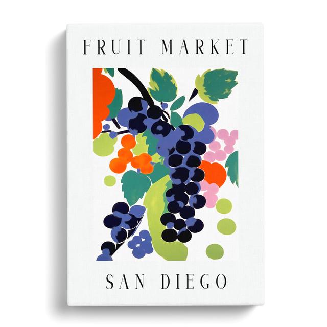 Grapes San Diego Fruit Market George Oliver Size: 76cm H x 50cm W x 3cm D on Productcaster.