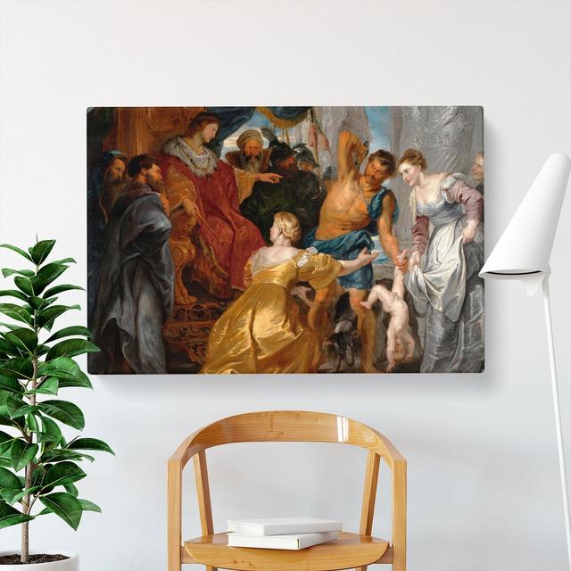 The First Book Of Kings In The Bible by Peter Paul Rubens - Wrapped Canvas Painting East Urban Home Size: 50cm H x 76cm W x 3cm D on Productcaster.