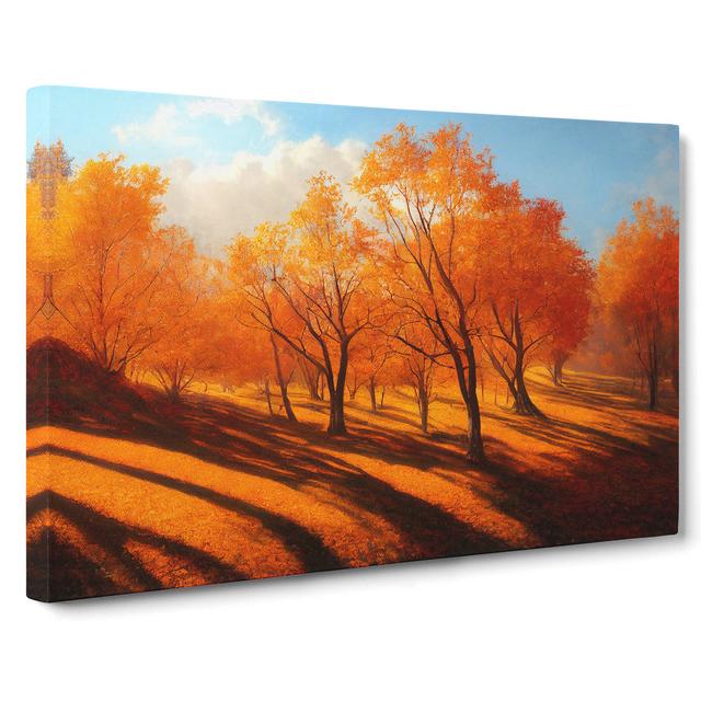 Autumn Forest Painting Vol.5 - Wrapped Canvas Painting Alpen Home Size: 35cm H x 50cm W x 3cm D on Productcaster.