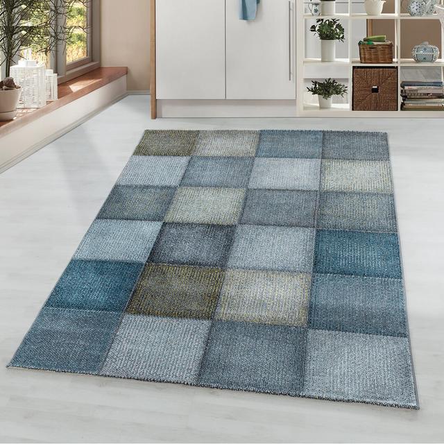 Laymon Flatweave Blue Rug Metro Lane Rug Size: Rectangle 200 x 290cm on Productcaster.