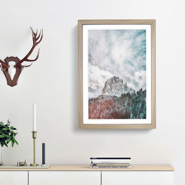 Mountain View - Picture Frame Painting Print East Urban Home Frame Option: Oak Framed, Size: 87cm H x 62cm W x 2cm D on Productcaster.