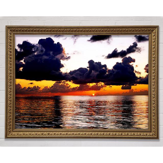 Golden Yellow Ocean - Single Picture Frame Art Prints Bright Star Size: 42cm H x 59.7cm W on Productcaster.