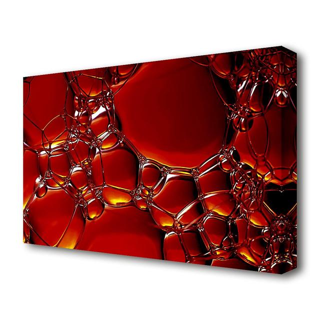 Burnt Orange Bubbles - Wrapped Canvas Graphic Art Print East Urban Home Size: 101.6 cm H x 142.2 cm W x 4.4 cm D on Productcaster.