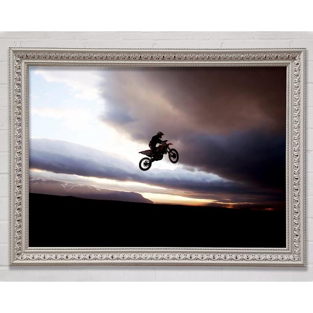 Motorcross Bike Jump Framed Print Bright Star Size: 21cm H x 29.7cm W on Productcaster.