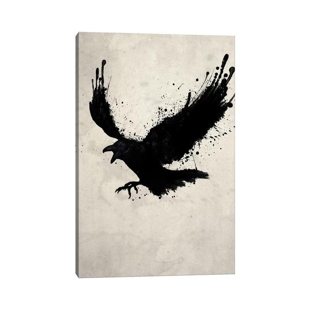 Raven by Nicklas Gustafsson - Wrapped Canvas Painting Alpen Home Size: 30.48cm H x 20.32cm W x 1.905cm D on Productcaster.