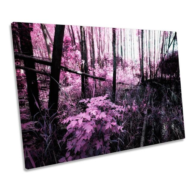 Landscape Floral Blossom Scene Wrapped Canvas Art Print Union Rustic Size: 30.5cm H x 45.7cm W on Productcaster.