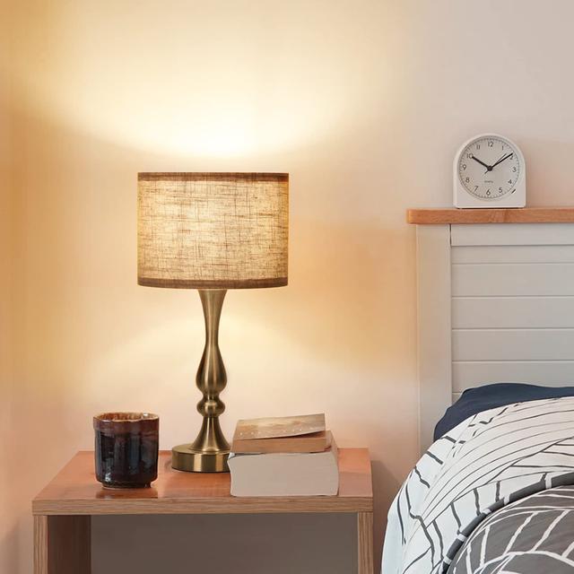 Delvante 52.58Cm Gold Bedside Table Lamp Rosalind Wheeler on Productcaster.