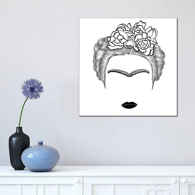 Frida Kahlo by Filippo Spinelli - Print on Canvas Latitude Vive Format: Wrapped Canvas, Size: 45.72cm H x 45.72cm W x 3.81cm D on Productcaster.