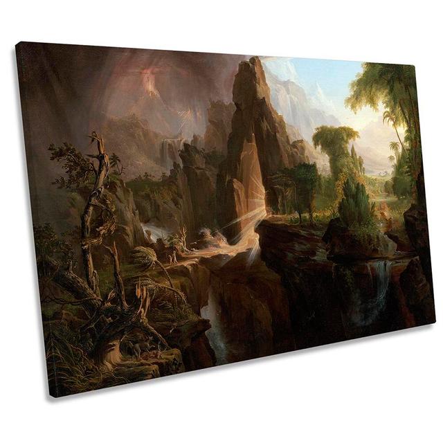 Thomas Cole Expulsion From The Garden Of Eden CANVAS WALL ART Print Union Rustic Size: 40.6cm H x 61cm W x 2cm D on Productcaster.