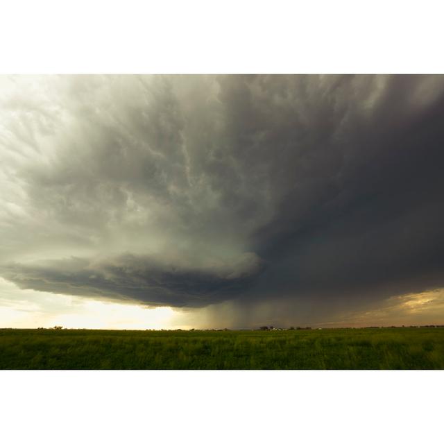 Large Thunderstorm Sweeps Over Farm by BeyondImages - No Frame Print on Canvas 17 Stories Size: 20cm H x 30cm W on Productcaster.