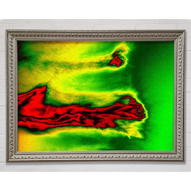 Red Liquid Lava - Print Bright Star Size: 59.7cm H x 84.1cm W x 3cm D on Productcaster.