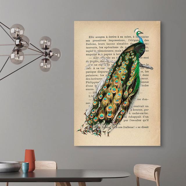 Indian Peafowl, After D'Orbigny by Stef Lamanche - Wrapped Canvas Print Bloomsbury Market Size: 100cm H x 70cm W x 4cm D on Productcaster.