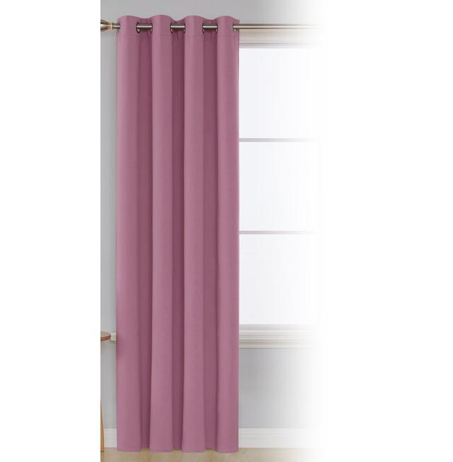 Insulated Blackout Thermal Single Curtain 17 Stories Colour: Pink, Panel Size: Width 117 x Drop 183 cm on Productcaster.