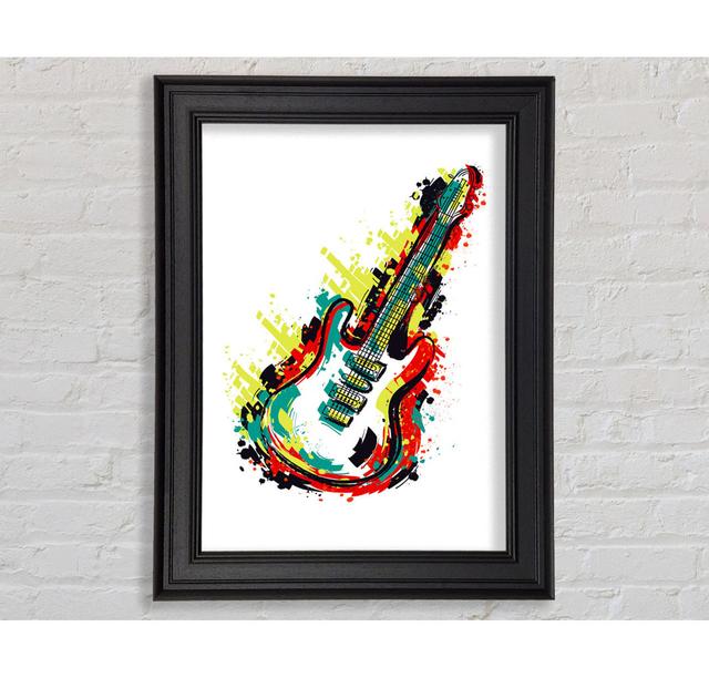 Guitar Vibrations Gerahmter Druck Rosalind Wheeler Größe: 42 cm H x 29,7 cm B x 1,5 cm T, Format: Poster mit grauem Rahmen on Productcaster.