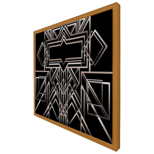 Arousa Geometric Art - Single Picture Frame Art Prints Metro Lane Size: 76cm H x 76cm W x 4cm D, Frame Colour: Oak Framed on Productcaster.