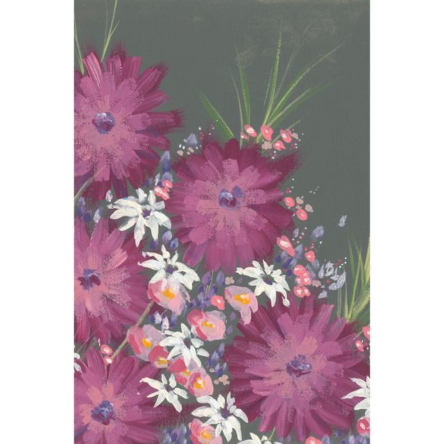 Mauve Wildflower Garden II - Wrapped Canvas Art Prints Marlow Home Co. Size: 81cm H x 122cm W x 3.8cm D on Productcaster.