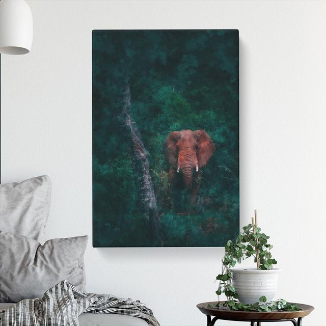 Elephant Vol.8 Painting - Wrapped Canvas Painting East Urban Home Size: 60cm H x 40cm W x 3cm D on Productcaster.