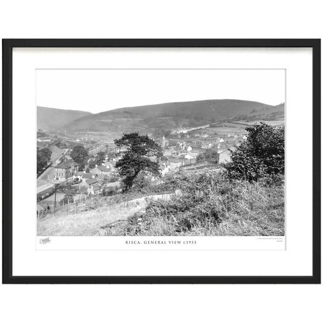 'Risca, General View C1955' - Picture Frame Photograph Print on Paper The Francis Frith Collection Size: 60cm H x 80cm W x 2.3cm D on Productcaster.