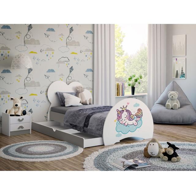 Babybett Brent mit Schubladen, 80 x 160 cm Isabelle & Max Farbe (Bettgestell): Grau on Productcaster.