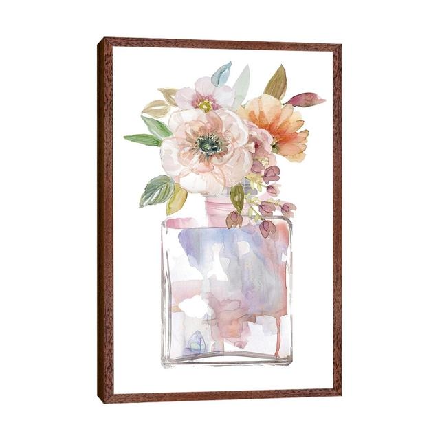 Mini Bouquet II Fleur De Lis Living Format: Classic Brown Wood Framed, Size: 66.04cm H x 45.72cm W x 3.81cm D on Productcaster.